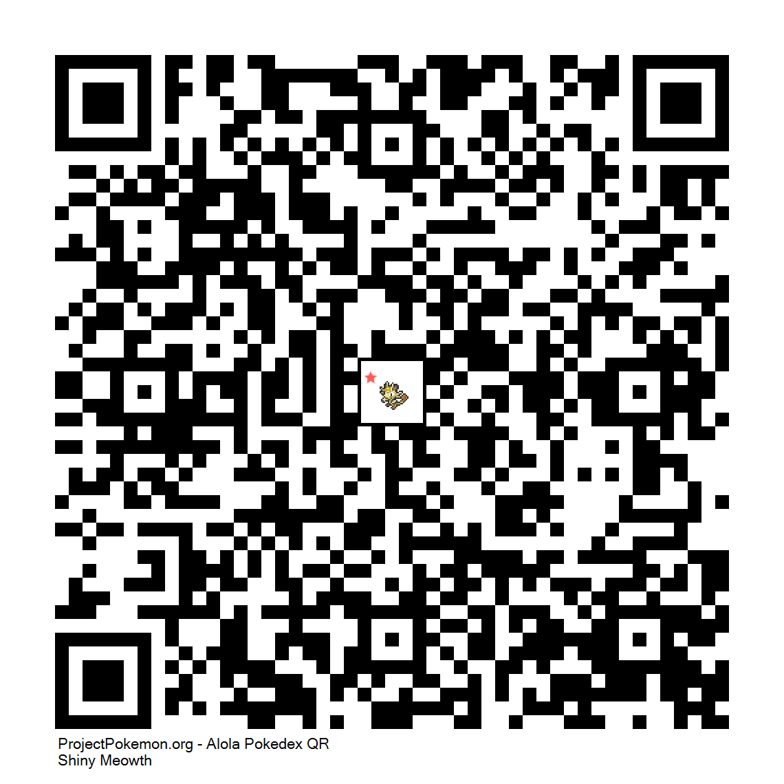 Cdigo QR de Meowth variocolor